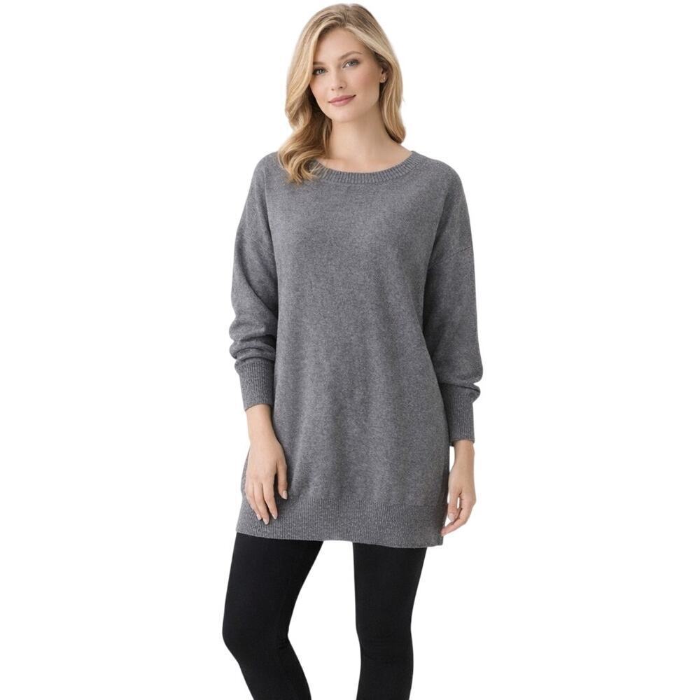 Juicy Couture Wool Cashmere Gray Tunic Sweater Dress Size L